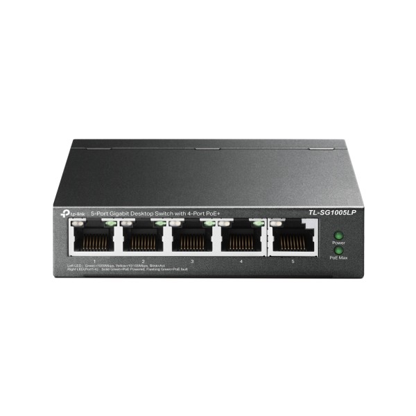 Switch TP-Link TL-SG1005LP 1000mbps 5pt Gigabit + 4 PoE+