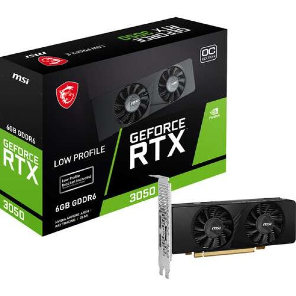 VIDEO MSI GEFORCE RTX 3050 LP 6GB OC GDD...