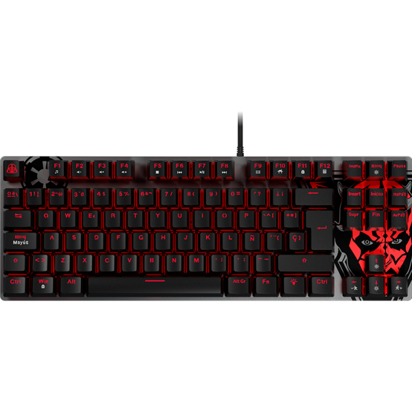 Teclado Mecanico Primus Star Wars Dark Side  / Conexion USB / Switch Red /87 Teclas/ PKS-S080DS