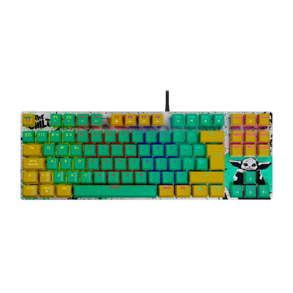 Teclado Mecanico Primus Star Wars Grogu / Conexion USB / Switch Red / Español / 87 Teclas / PKS-S080GRG-S