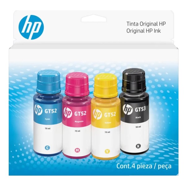 HP Pack Botellas de Tinta GT53 Black / G...