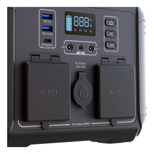Forza Titan Series FPP-T300 / Battery Backup / 300 Watts  AC 110/120 V 300W 2AC/6DC 3.75V LiMnFePO4