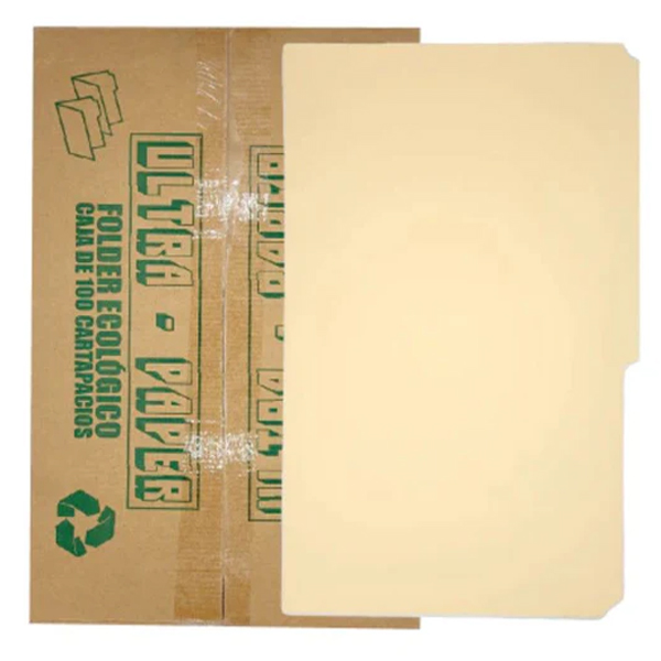 Caja de Folder Manila 81/2X14 100UND