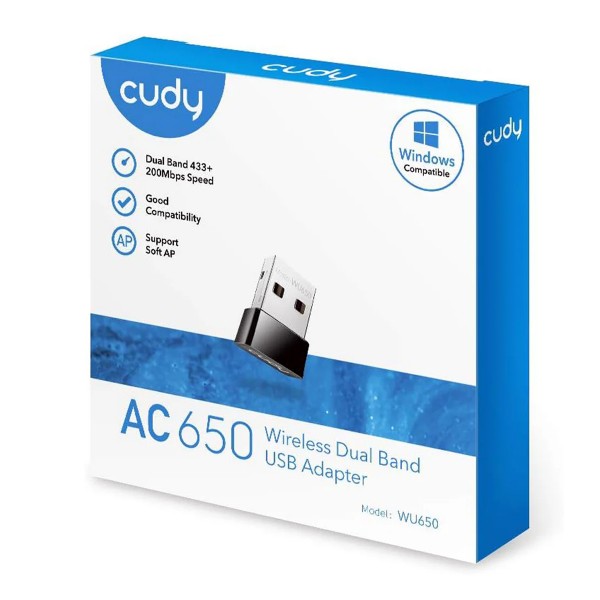 Adaptador Cudy WU650 Mini USB WiFi Dual ...